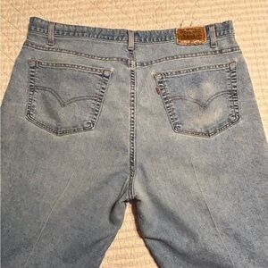 LEVI’S Vintage 540 Orange Tab Leather Patch Relaxed Fit Jeans Made in USA